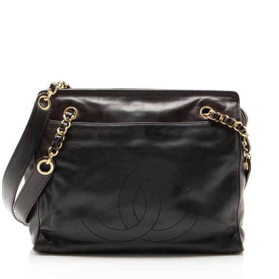Pre-Owned Chanel Vintage Lambskin CC Chain Tote