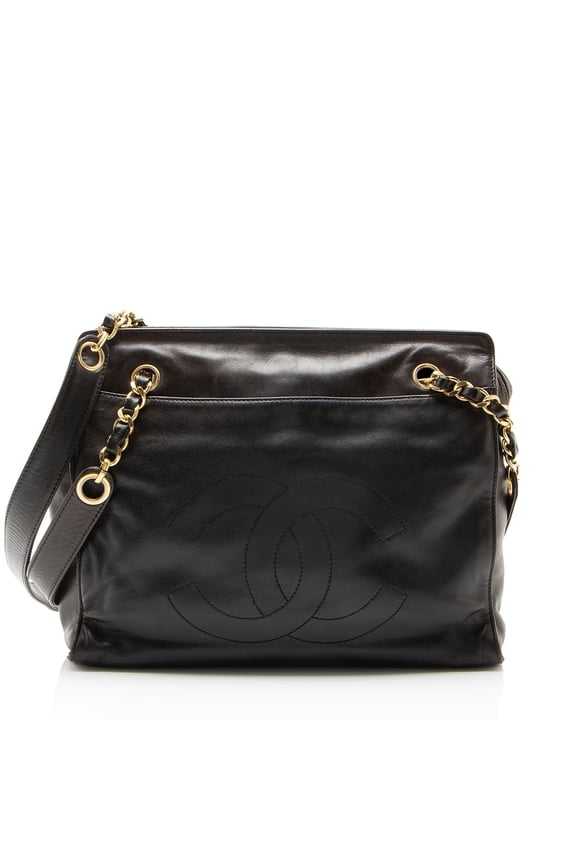 Pre-Owned Chanel Vintage Lambskin CC Chain Tote