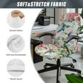 thumbnail image 6 of SEANATIVE Computer Chair Cover Stretch Office Chair Cover Universal Desk Chair Slipcover Chair Protection for Executive Boss Chair Gaming Chairs, L, Hummingbird Flower Butterfly, 6 of 7