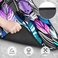 thumbnail image 3 of LAKIMCT Hand Drawn Feather Car Mats, Neoprene Front Rear Floor Mats for Cars, Waterproof Anti-Slip Car Floor Mats Full Set, Universal(4 Pcs), 3 of 6