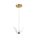 thumbnail image 2 of de techo de mariposa LED, lámpara colgante de luz colgante, iluminación minimalista 1 luz de mariposa jinwen Candelabro, 2 of 8