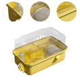 thumbnail image 6 of Serenable Hamster Cage Hamster Habitat Creative Exercise Playing House Ventilation Small Animal Cage House for Rabbits Sugar Glider Rats Yellow, 6 of 9