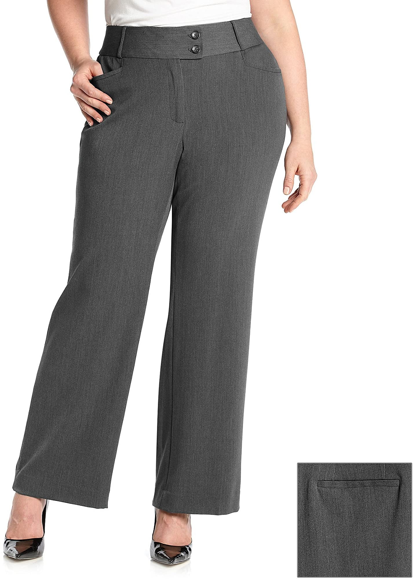 Rafaella Womens Plus-Size Curvy-Fit 