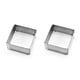thumbnail image 4 of Injueey Nuevo molde cuadrado ajustable para pastel de acero inoxidable, molde telescópico para pastelería, herramienta para hornear plata S 2piezas Injueey CBP116023, 4 of 6