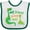 White and Green, variant on Inktastic My Granna Loves Me Grandson Boys Baby Bib