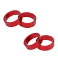 thumbnail image 3 of Front Fork Stem Spacers, Bicycle Headset Pads Easy Installation Lightweight 4 Pcs Strong  For Road Bike For Mountain Bike Red, 3 of 8
