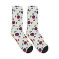 thumbnail image 4 of Men's South Korean Flag Novelty Athletic Socks Women's Digital Printing Funky Patterned Crew Socks, 4 of 7