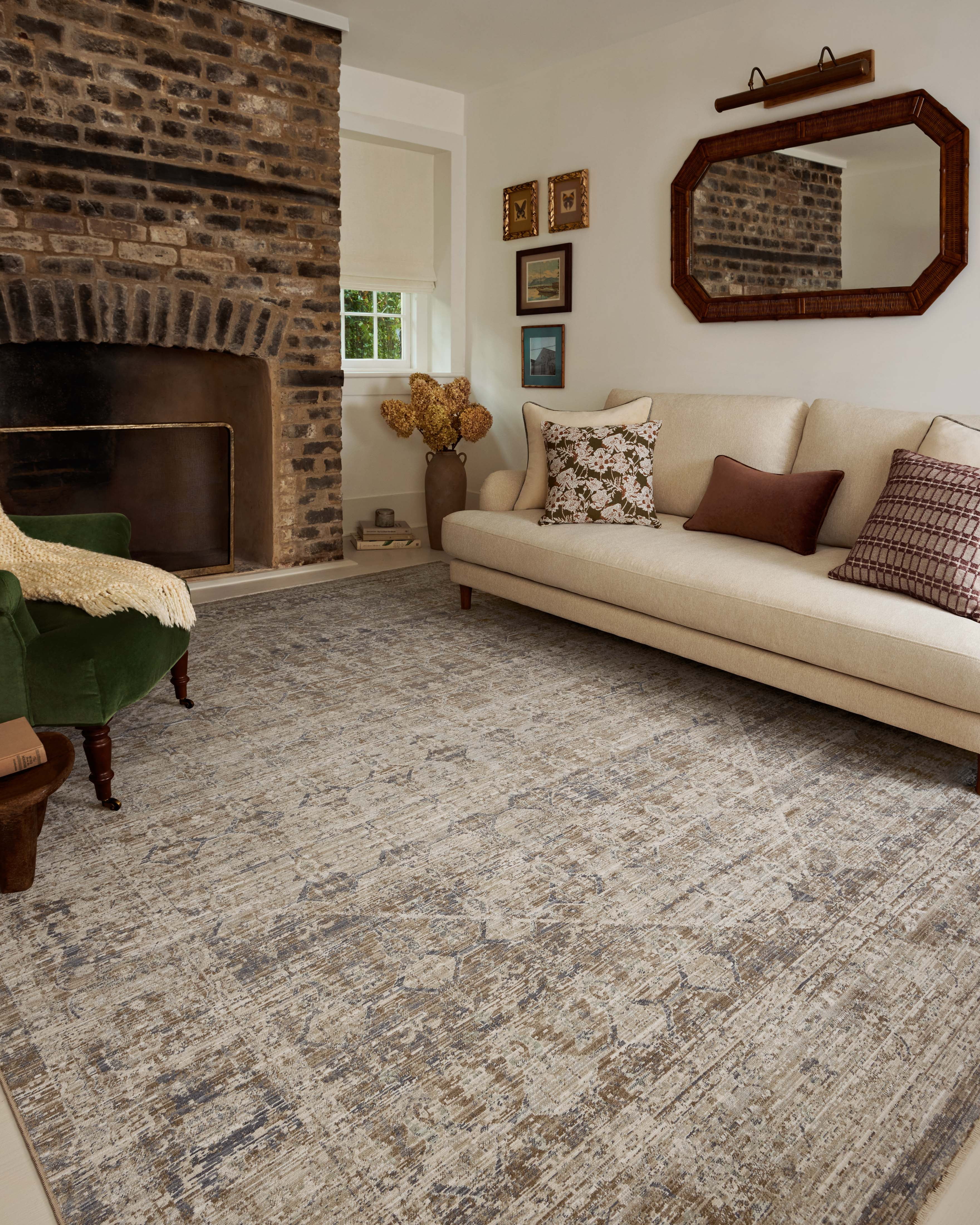 Chris Loves Julia x Loloi Ida Slate / Natural 2'-7" x 10'-0" Runner Rug