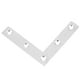 thumbnail image 2 of Conector de herrajes para muebles, 50 piezas Conector de placa de esquina en L de acero inoxidable Conector de placa de esquina de alta capacidad, 2 of 9