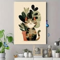 thumbnail image 4 of Cute Cat Plant Illustration Canvas Print, Suitable for Living Room, Bedroom, Office, Nursery, Hallway, Kitchen, 4 of 8