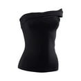 thumbnail image 6 of Coduop Women One Shoulder Top Backless Sleeveless Slim Fit Crop Tank Going Out, 6 of 9