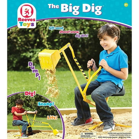 Reeves Toys Big Dig Ride-On Working Crane