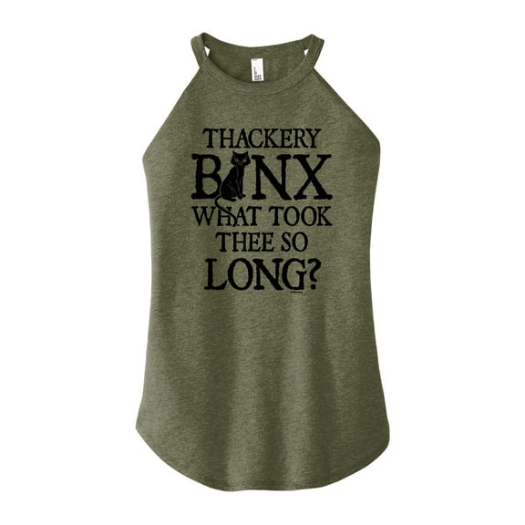 Hocus Pocus - Thackery Binx What Took Thee so Long? - Juniors High Neck Tank Top