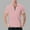 76 Pink, variant on guisaled Men Shirts Quarter Zipper Solid Color Golf T-Shirt Summer Dressy Casual Short Sleeve Henley Shirts Quick Dry Tees