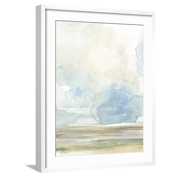 Art.com Clouds over the Marsh I Art Print by Jennifer Goldberger, White Frame Wall Art, 23" x 29"