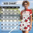 thumbnail image 5 of Psesaysky Christmas Poinsettia Tennis Dress for Women with Inner Shorts 2Piece Holiday Party Sleeveless Zip Up Midi Sundress Stand Collar Workout Athletic Golf Dresses Golf Outfit, 5 of 7