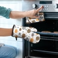 thumbnail image 2 of Fall Pumpkins Stars Pattern Kitchen Oven Mitt and Pot Holder Sets 4 Pcs for Baking, Cooking and Grilling, Heat Resistant Up To 392 °F, 2 of 7