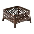 thumbnail image 3 of Baoblaze Handwoven Fruit Basket Holder Rustic Fruit Bowl Organizer Food Storage Breakfast Square 12cmx11cmx6cm, 3 of 8
