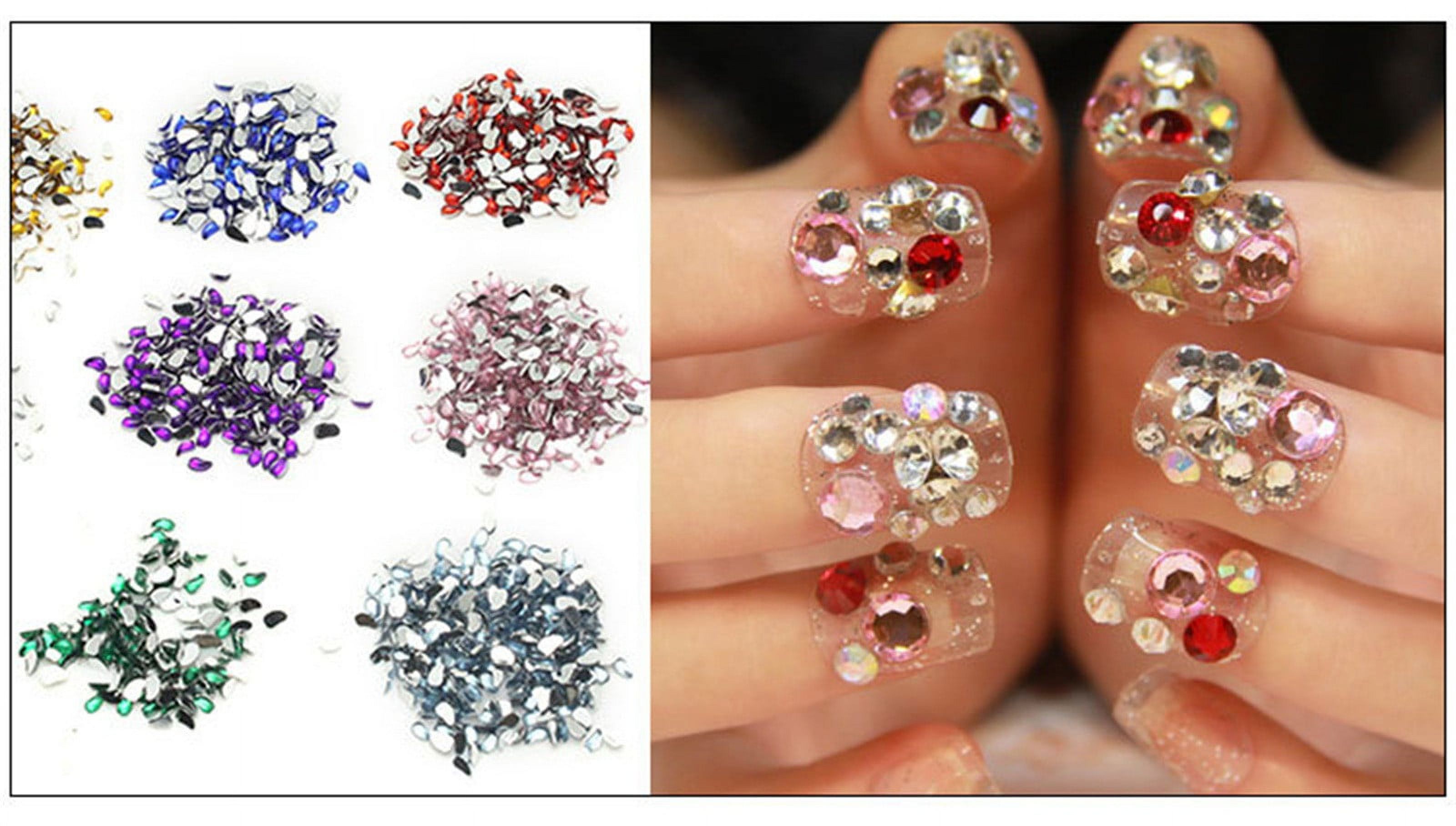 Rhinestone on Nails Nail Sponge for French Tip Nail Kits That Come with Everything Nail Packaging Long on Nails with Rhinestones Rhinestone Applicator Impress Nails Short Nail