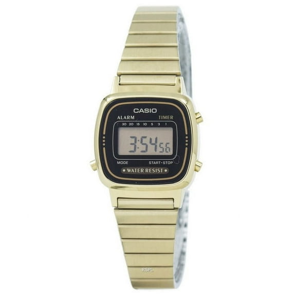 Casio Women's Stainless Steel Digital Wristwatch, White