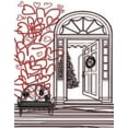 thumbnail image 1 of BSDHOME Polyester Vintage Porte Rouge Coeur Amour Photographie Arrière-Plans Photo Accessoires Studio Fond 5x7ft, 1 of 2