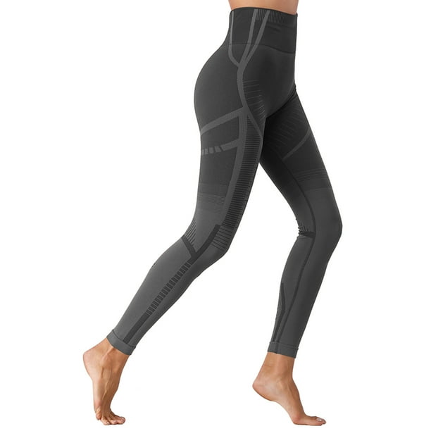 LELINTA Women's Sport Leggings Fitness Yoga Gym Workout Pants,Black 