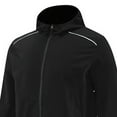 thumbnail image 4 of Handshe Men's Windproof Waterproof Hooded Jacket, Solid Color and Color Block with Zipper Pockets, Slim Fit for Running, Fitness Training, Outdoor Sports and Daily Casual, 4 of 5
