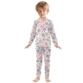 thumbnail image 3 of joogoo Dog Paws and Bones 2 Piece Long Sleeve Tee and Pants Cotton Pajama Set 3T, 3 of 7
