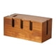 thumbnail image 1 of Caja organizadora de cables de madera para escritorio, ordenador y oficina en casa., 1 of 7
