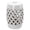 White, variant on 13 x 18 Inch Ceramic Garden Stool with Woven Lattice Design, White Glazed End Table for Patio, Living Room, Decorative Accent Seat, 300 lbs Capacity