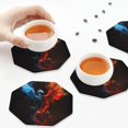 thumbnail image 5 of Kdxio Red And Blue Fire Bird Funny Coasters,4 Pcs Leather Coasters,Housewarming Gifts,Protect Furniture from Water Marks Scratch and Damage, 5 of 6