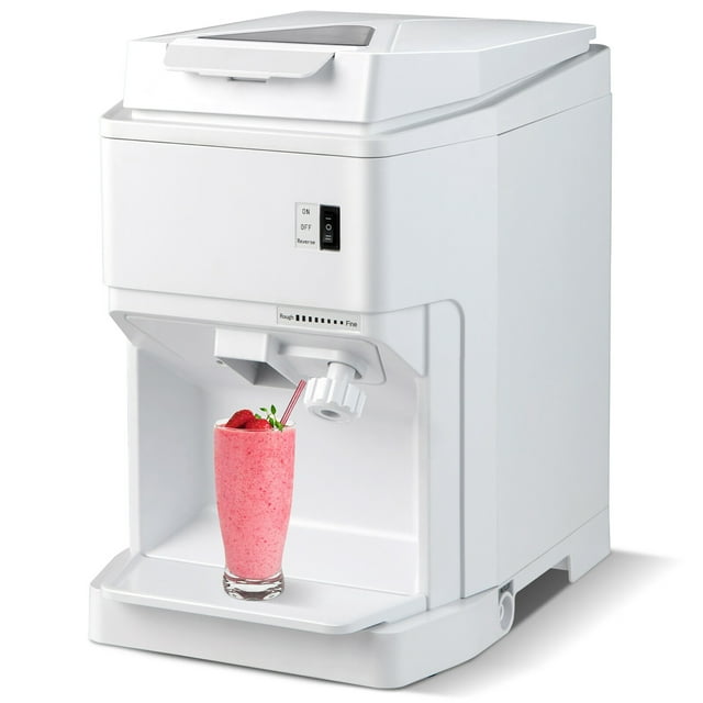 Gymax Electric Ice Crusher Shaver Adjustable 460W Snow Cone Maker Machine 265lbs/hr