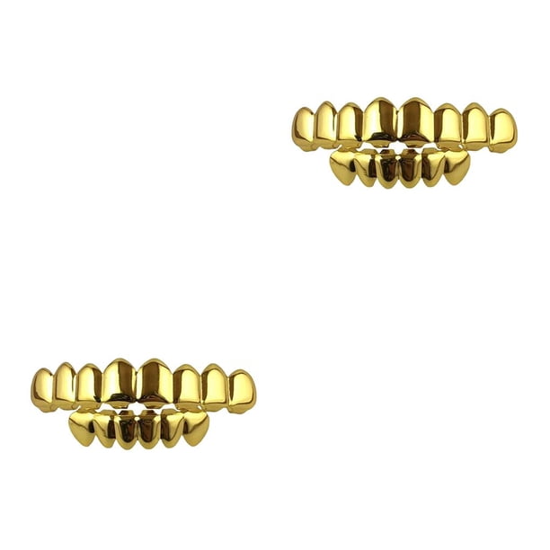 Conjunto de regalo Injueey de accesorios de hip hop de diente dorado grande de Halloween Type5 NO5