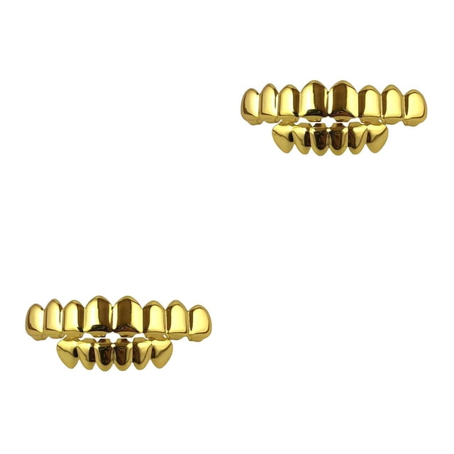 Conjunto de regalo Injueey de accesorios de hip hop de diente dorado grande de Halloween Type5 NO5