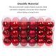 thumbnail image 5 of Monstrate 30 piezas de bolas de Navidad adornos inastillables decoraciones para árboles de Navidad juego de bolas colgantes para decoración de fiesta de Kits de decoración para fiestas Rojo Monstrate HA007626-03B, 5 of 6