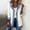 *White, variant on ClodeEU Women's Notch Lapel Corduroy Jacket,Long Sleeve Button Front Coat Black,Womens Plus M