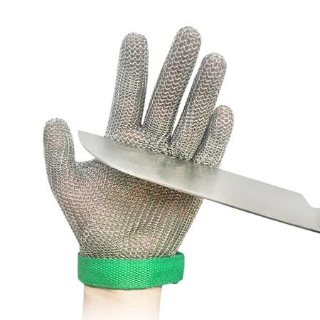 Protective Glove Stainless Steel Mesh Glove Anit-Cut Knife Resistant Chain Mail Protective Glove for Kitchen Butcher Working