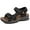 Black, variant on Hiking Sandals Men Walking Fishermen Leather Sports Fisherman Anti-Slip Water Open Strap Slides Traveling Comfortable