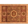 thumbnail image 1 of Ahgly Company Indoor Rectangle Abstract Orange Modern Area Rugs, 6' x 9', 1 of 4