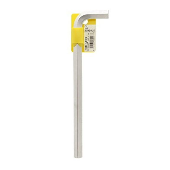 bondhus 16116 1/2" briteguard plated hex l-wrench - long