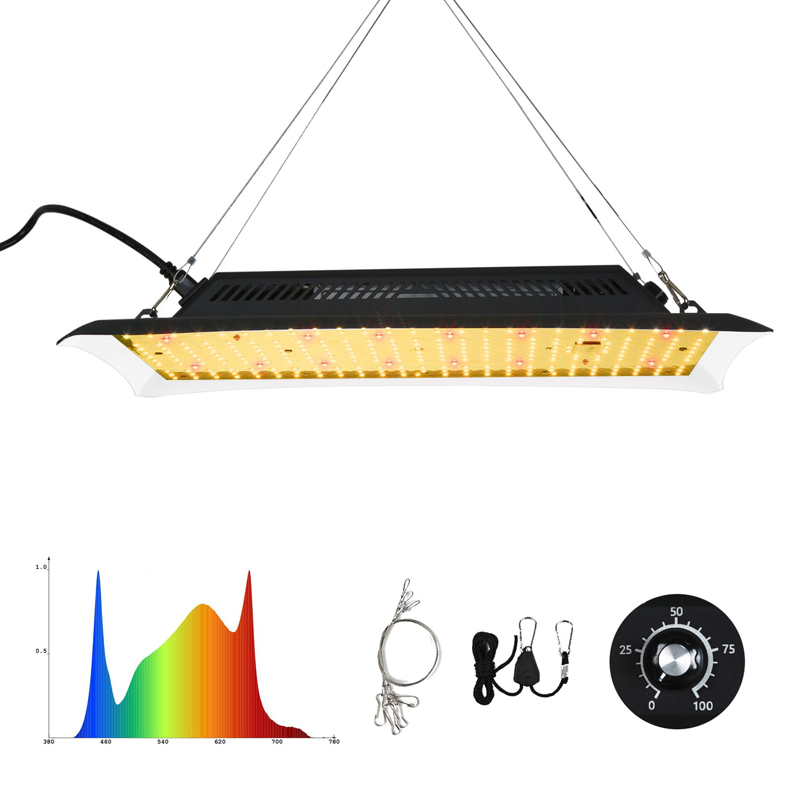 Details about   4-Pack LED Grow Light Full Spectrum Daylight Linkable Indoor Plants SEE VIDEO 