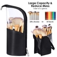 thumbnail image 4 of Bolsa de almacenamiento de brochas de maquillaje negro + morado Adepaton HMHZ110-3, 4 of 7