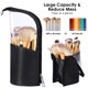 thumbnail image 4 of Bolsa de almacenamiento de brochas de maquillaje negro + morado Adepaton HMHZ110-3, 4 of 7