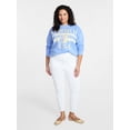 thumbnail image 2 of Terra & Sky Women's Plus Size Nashville USA Graphic Sweatshirt, Sizes 0X-5X, 2 of 5