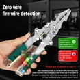 thumbnail image 2 of Tuvilo Electrical Pliers, Foldable Alloy Steel Multitool with Insulated-Grip Handles Wire Stripper Cutter Built-In Voltage Tester Screwdriver for Electricians DIY Repairs (Two Piece Set), 2 of 8