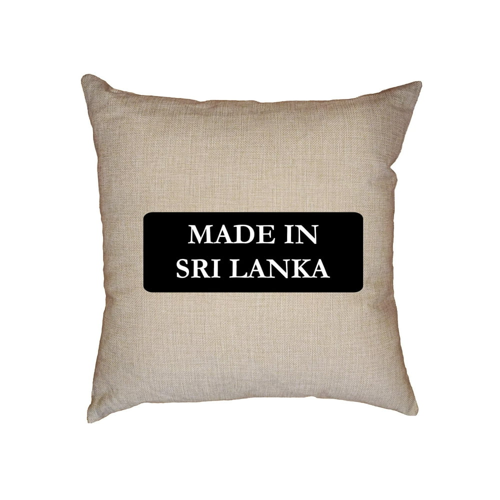 Hip Made In Sri Lanka Country Pride Decorative Linen Throw Cushion