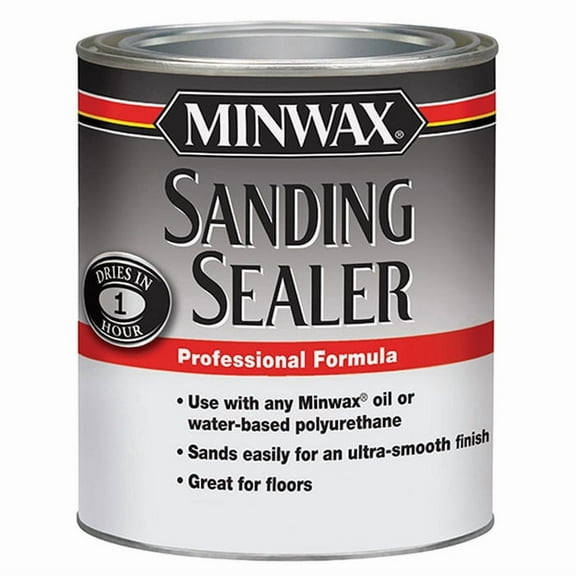 4-Pack of 1 qt Minwax 65700 Clear Sanding Sealer Water-Based