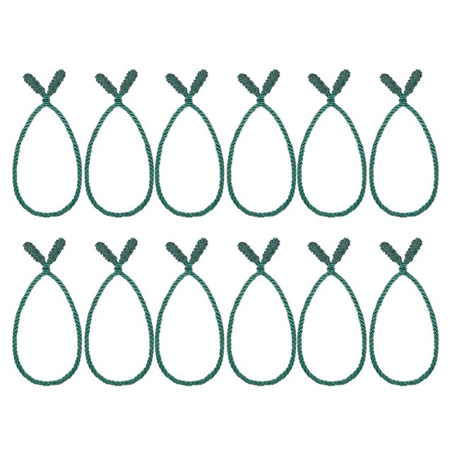 12 guirnaldas navideñas de 50 cm. Cuerdas flexibles reutilizables para colgar coronas. Cintas para coronas para barandillas, escaleras, árboles y envoltorios artesanales.