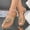 Gold, variant on Women's Sandals Elegant Glittery Rhinestone Open Toe Strappy Sandals Slip On Slides for Vacation and Party (Gold 6.5)