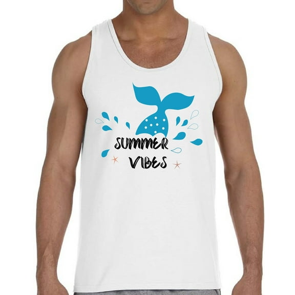 Summer Vibes Ocean Hot Beach Party Tank Top for Men - S M L XL 2XL Graphic Tee - Vacation Outfit Tee Top Gift